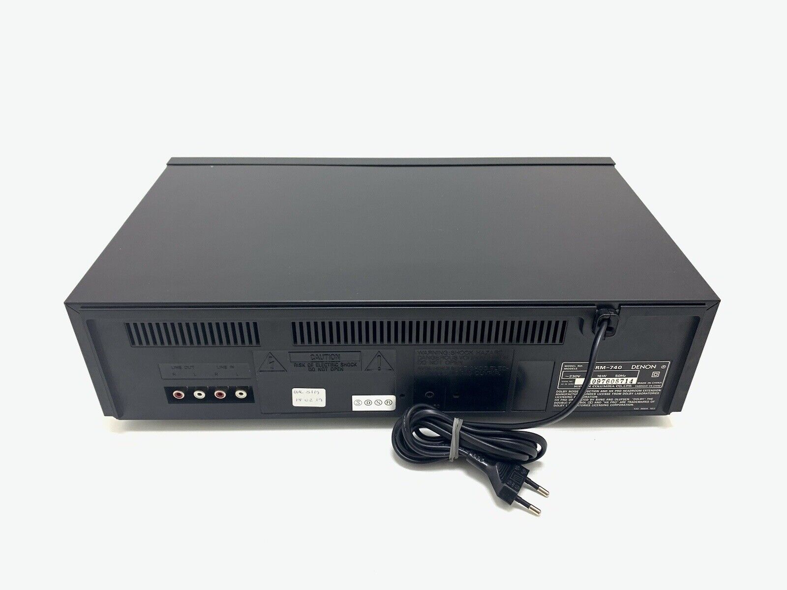 DENON DRM-740 Stereo Cassette Tape Deck 3 Head Vintage 1995 HiEnd WORK Good Look