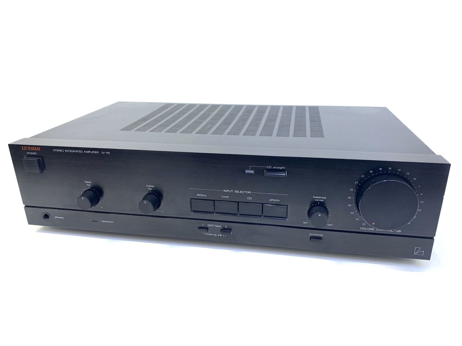 LUXMAN LV-110 Stereo Integrated Amplifier 2X 35 Watts RMS Vintage 1988 Good Look