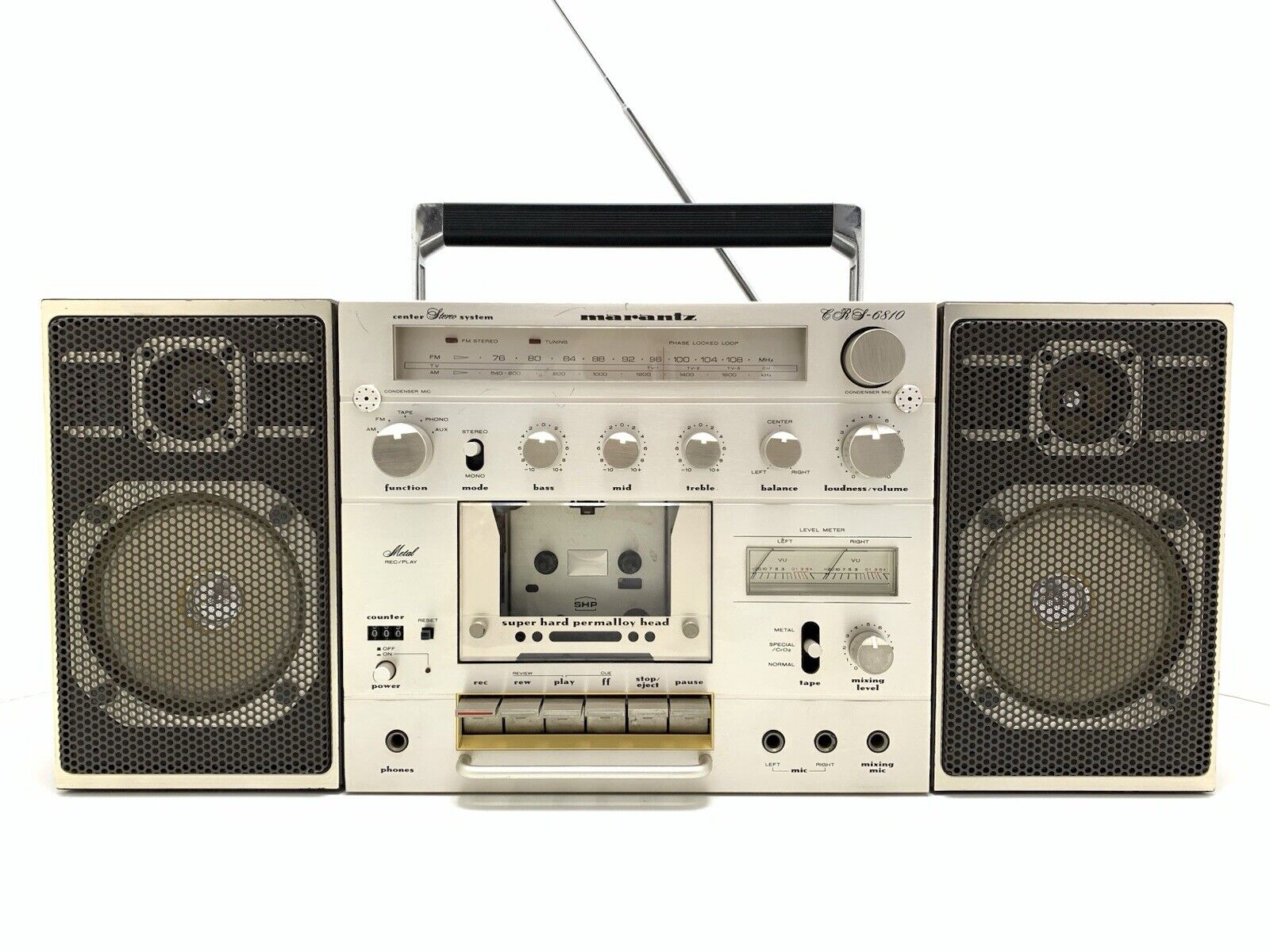 MARANTZ CRS 6810 RARE BOOMBOX STEREO Radio Cassette Vintage 1980