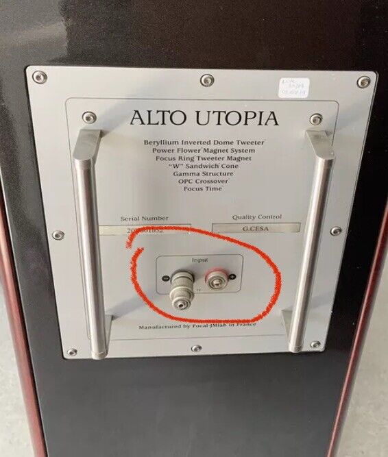 JM FOCAL Lab ALTO UTOPIA High End Speaker Only ONE Unit For Repair