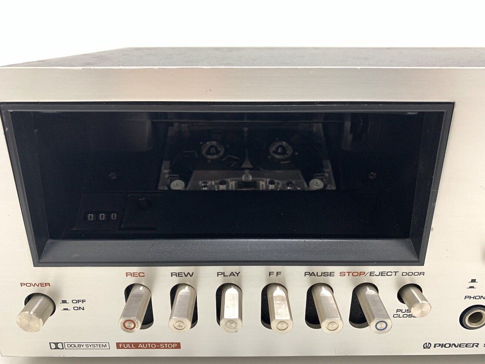 PIONEER CT-F2121 Stereo Cassette Tape Deck 2 Head Vintage 1975 WORK Good Look