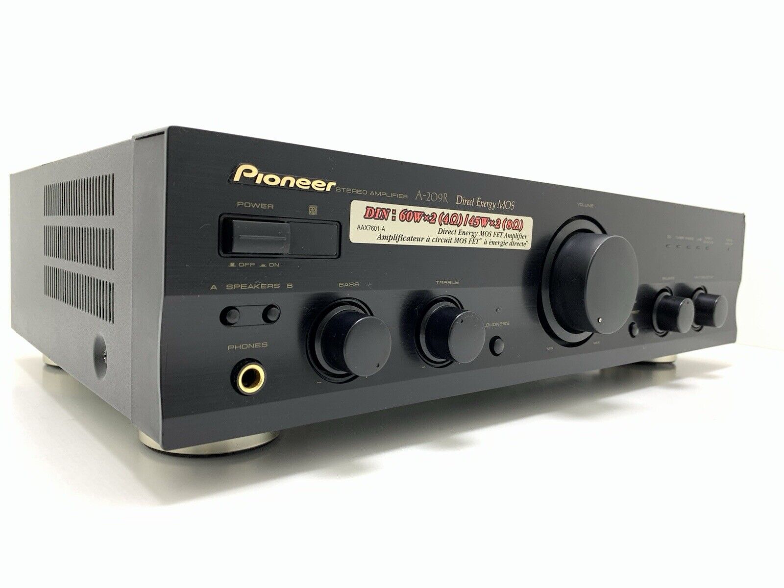 PIONEER A 209R Stereo Amplifier 35+35 Watts RMS Vintage 2000 WORK Good Look