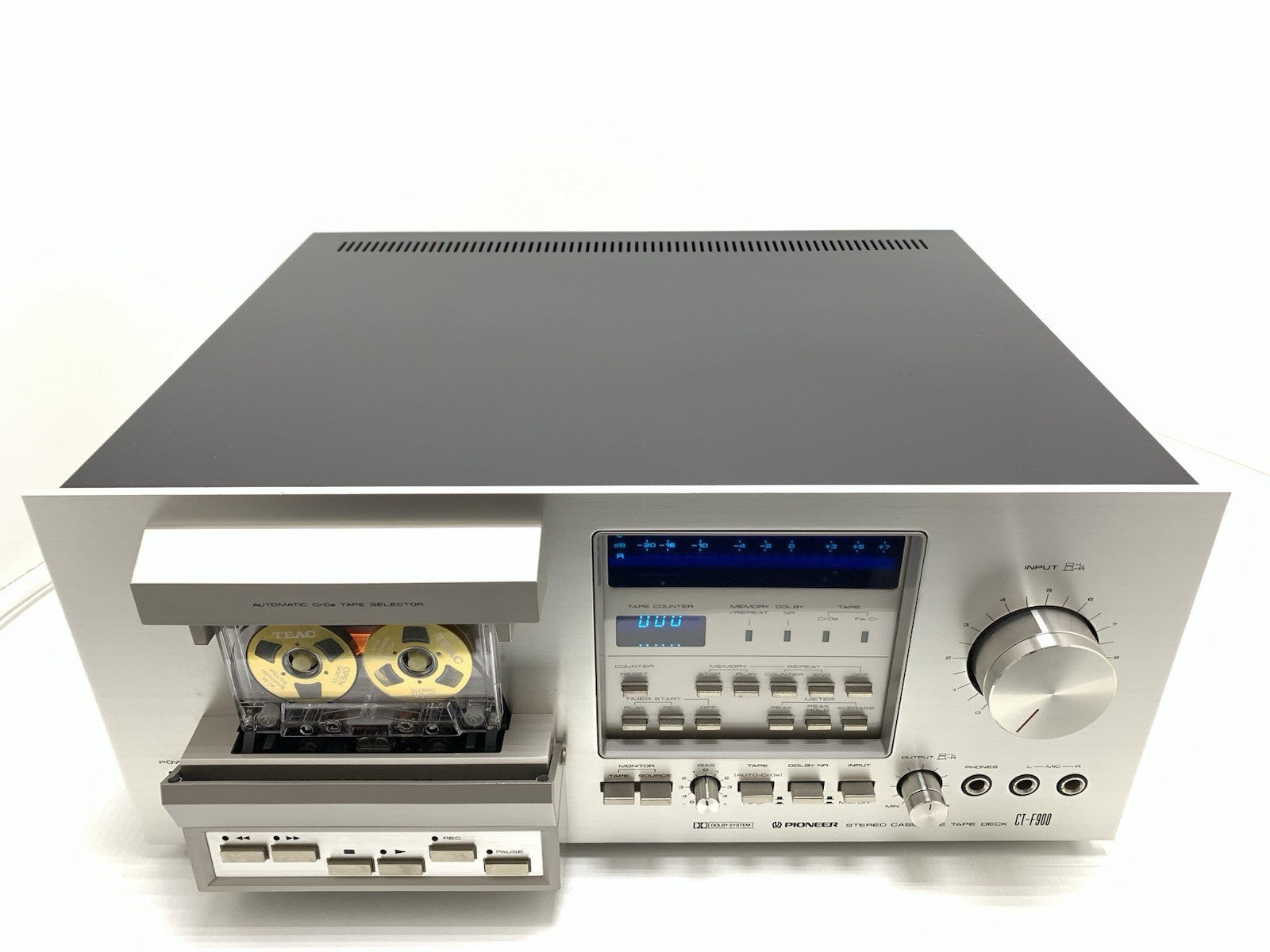 PIONEER CT F900 3 Head Stereo Tape Deck BLUE LINE Vintage 1978 WORK Good Look
