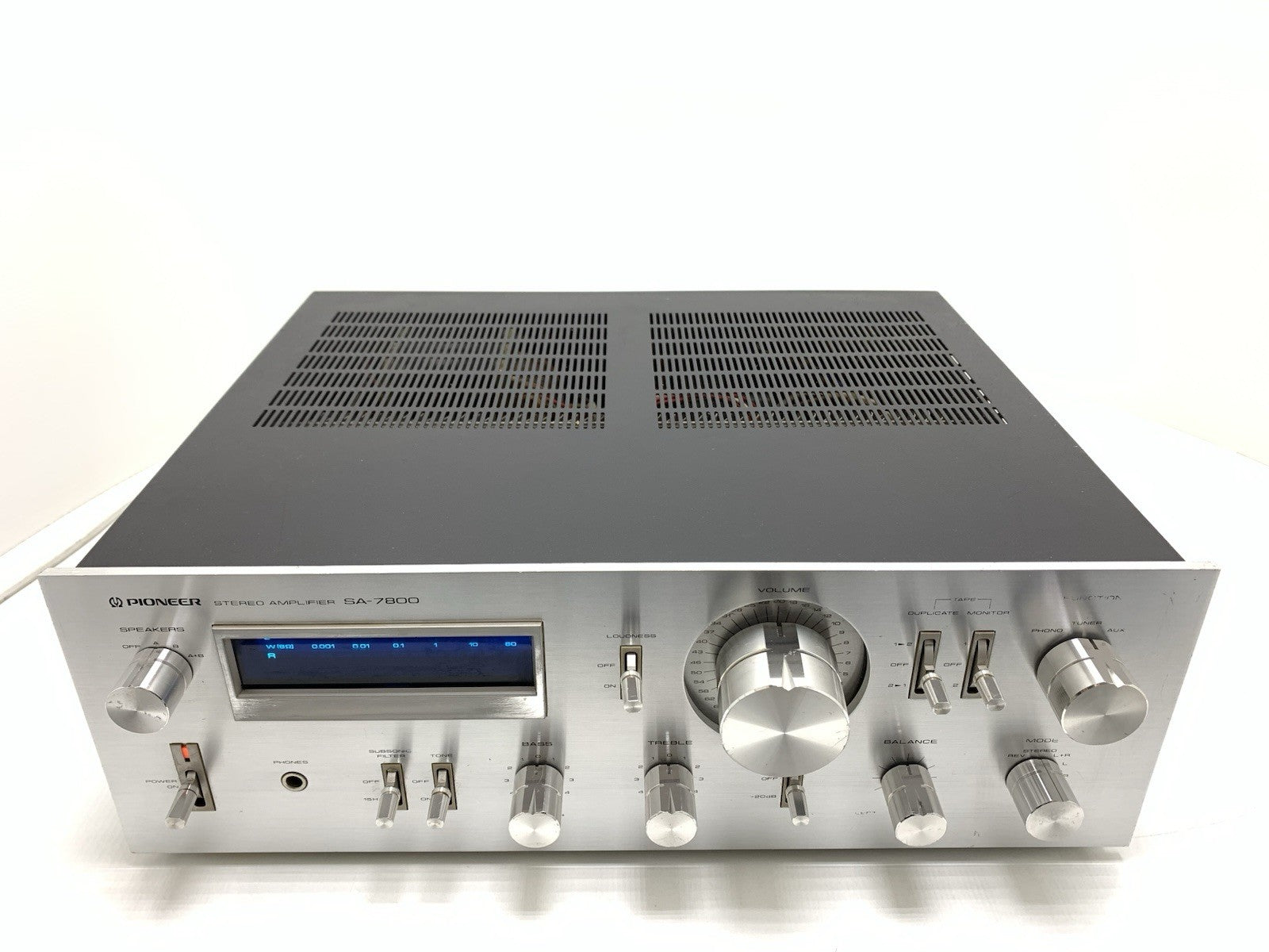 PIONEER SA-7800 Stereo Amplifier 65+65W RMS Vintage 1979 Blue LINE Work GoodLook