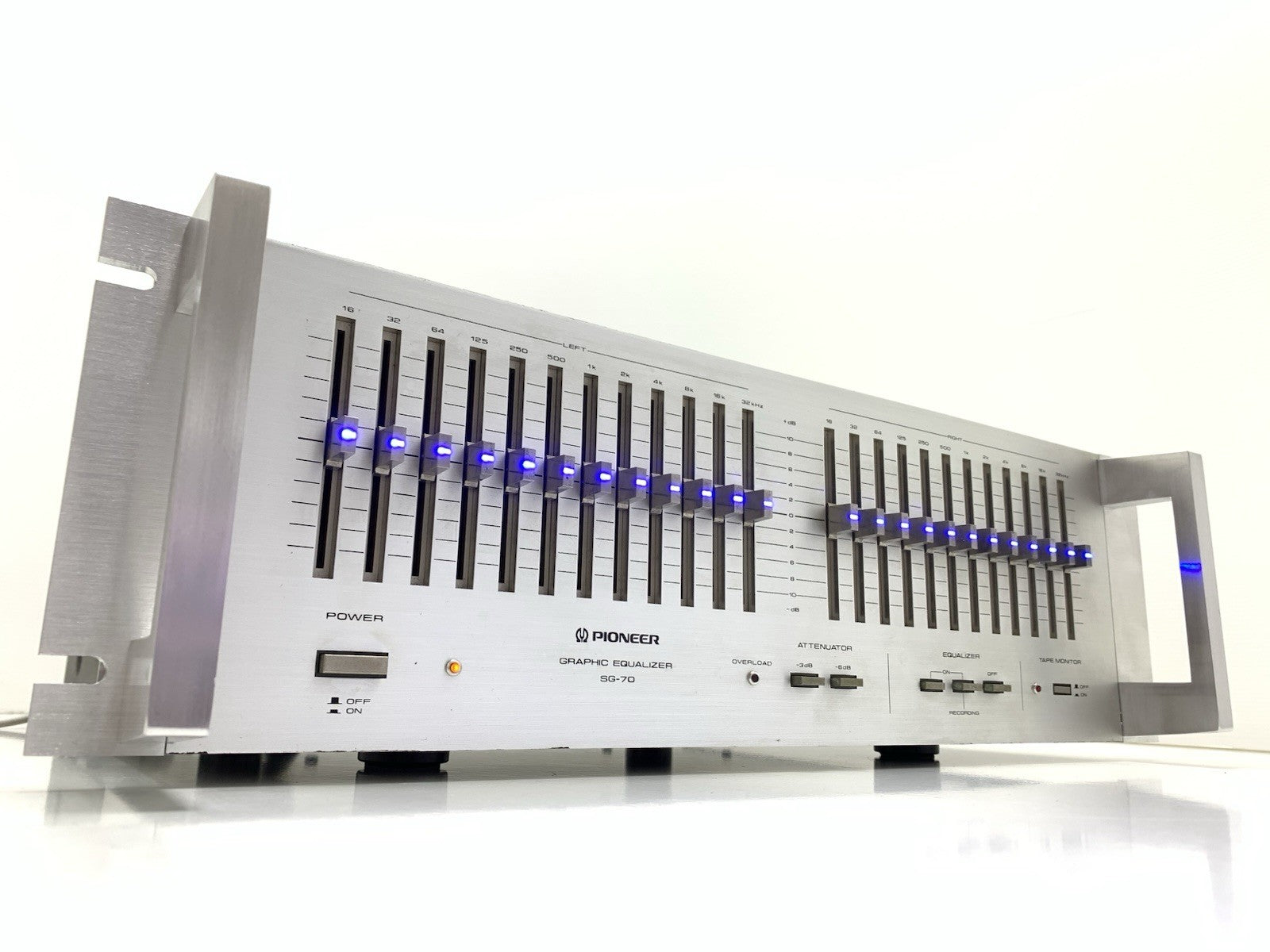 PIONEER SG 70/SG 9800 Graphic Equalizer BLUE LED Rack Handless 19" WORK GoodLook