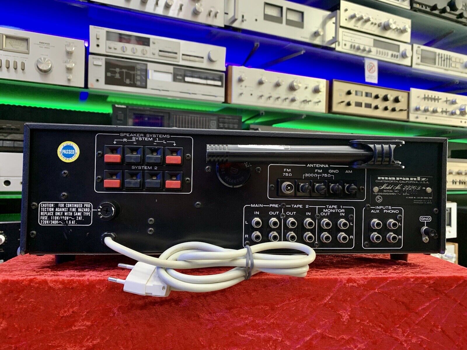 MARANTZ 2226B Stereo Receiver 58 Watts RMS Vintage 1977-80 RARE WORK Good Look