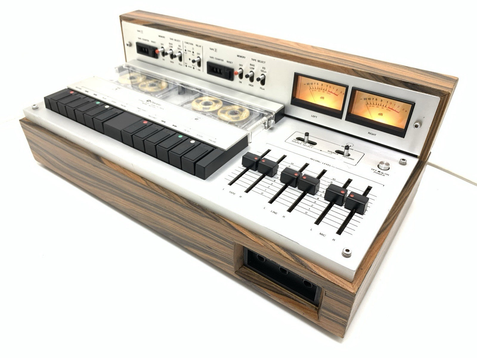 CLARION MD 8181A Stereo RARE Doble Cassette Tape Deck Vintage WORK Good Look