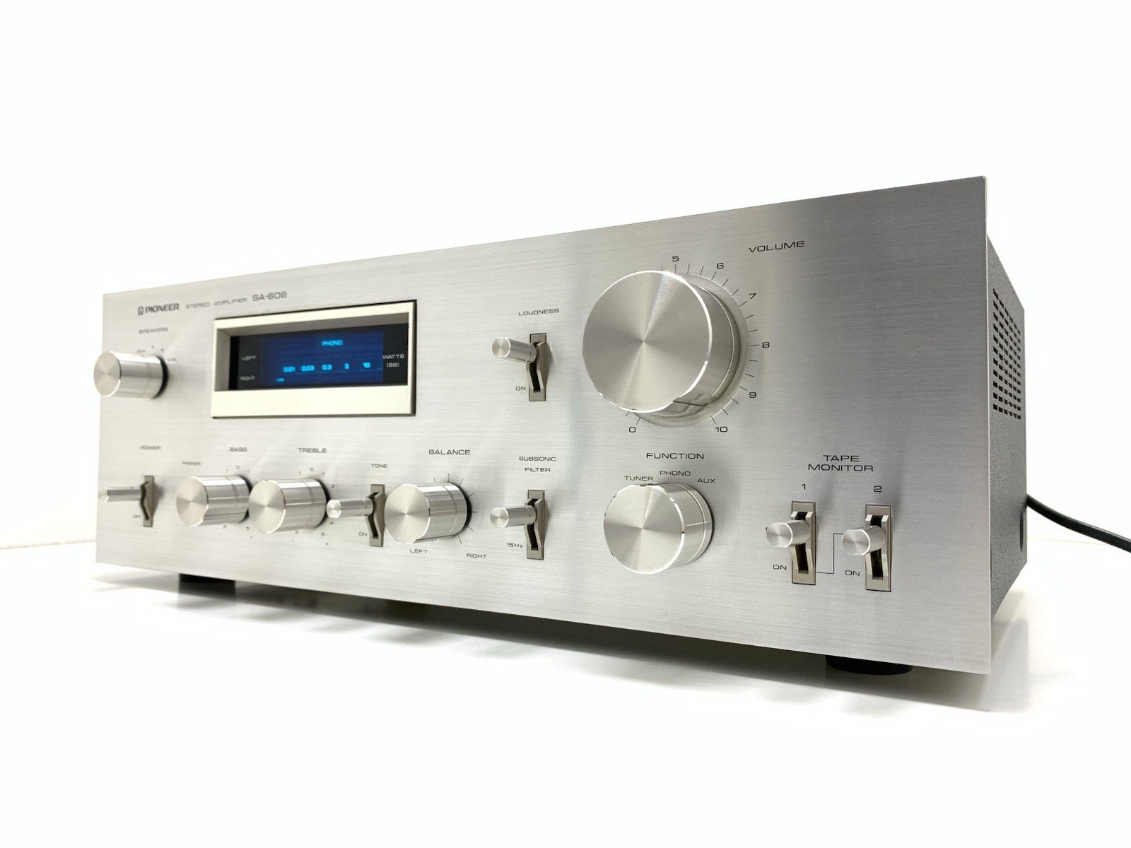 PIONEER SA 608 Stereo Amplifier 2X 45Watts RMS Vintage 1979 Hi Fi WORK GOOD LOOK