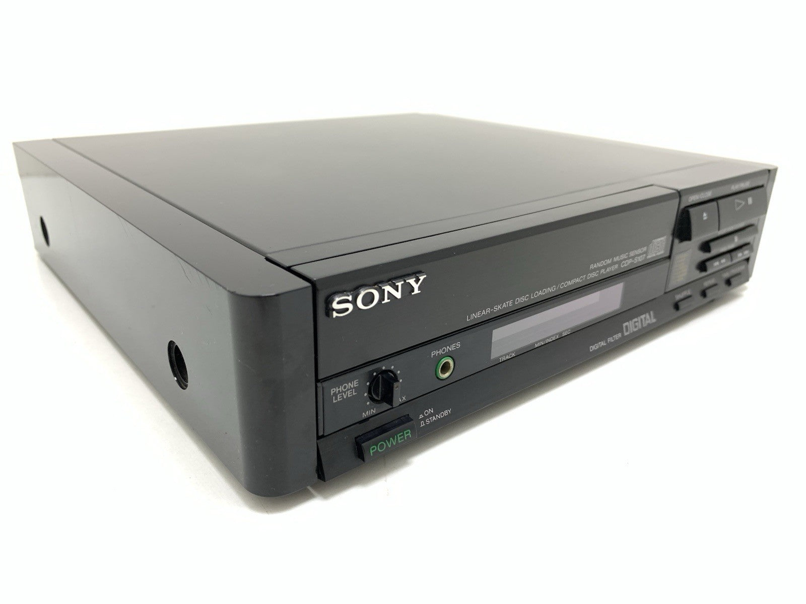 SONY CDP S107 CD Digital Compact Disc Player 20 Bits Vintage 1989 Work Good Look