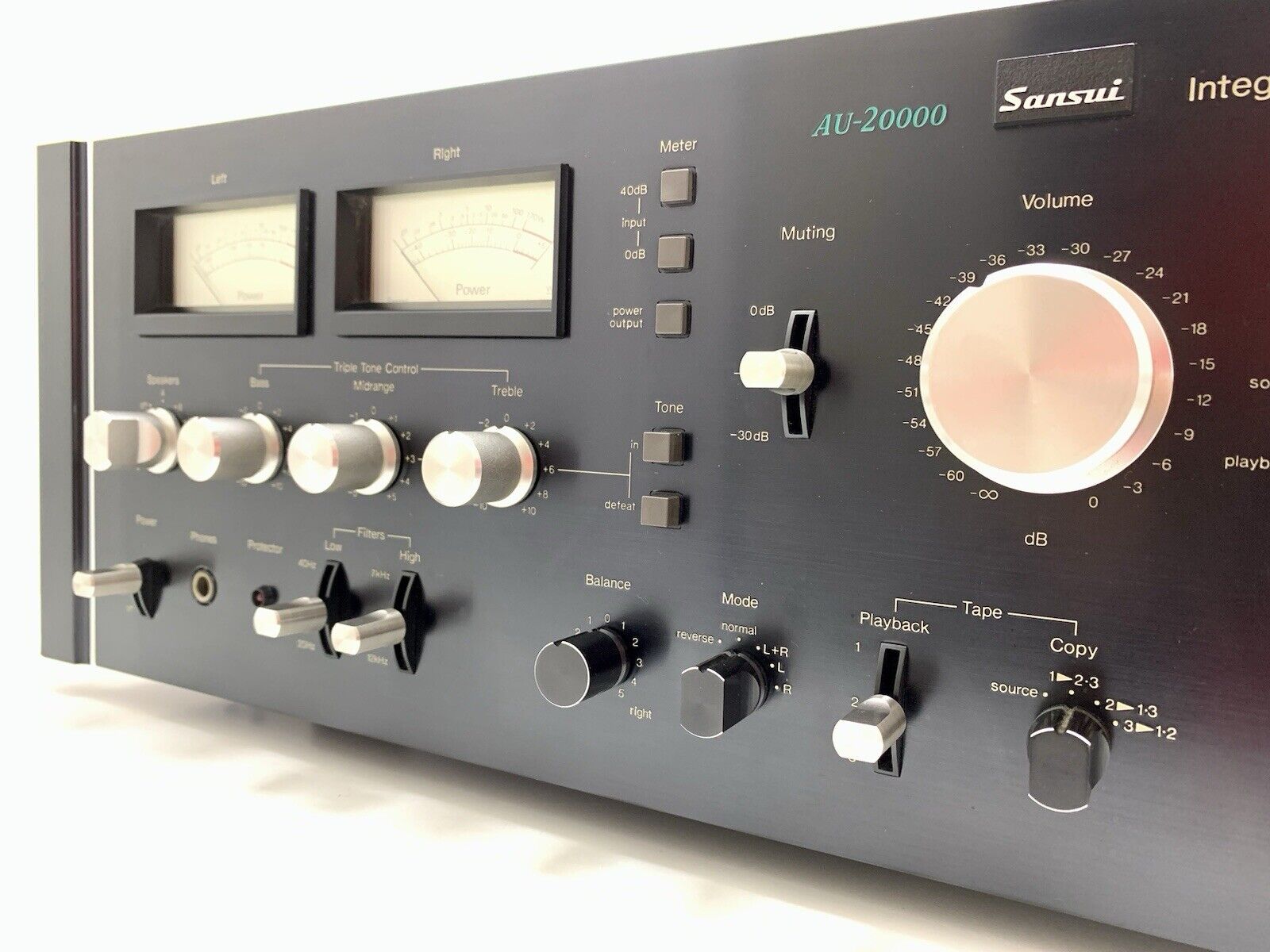 SANSUI AU 20000 Integrated Stereo Amplifier 170+170 WRMS Vintage 1975 LIKE NEW