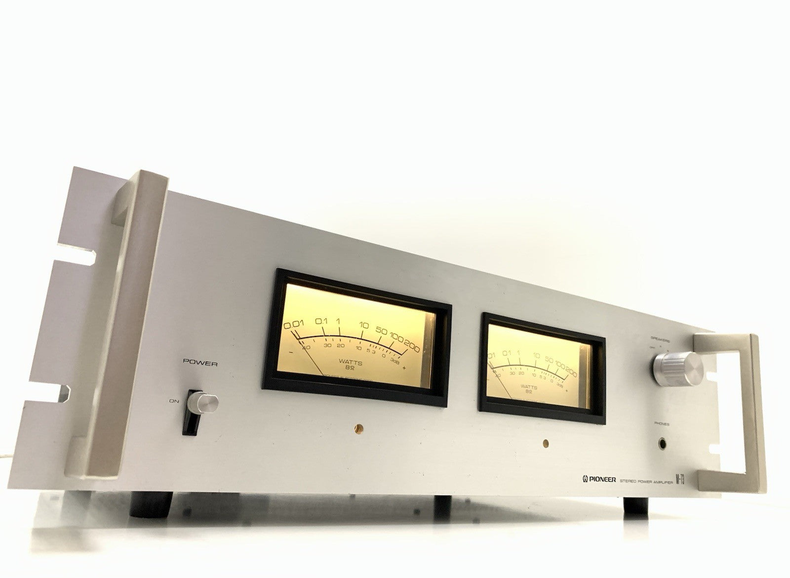 PIONEER M 73 SPEC Stereo Power Amplifier  85+85W RMS Vintage 1980 Work Good Look