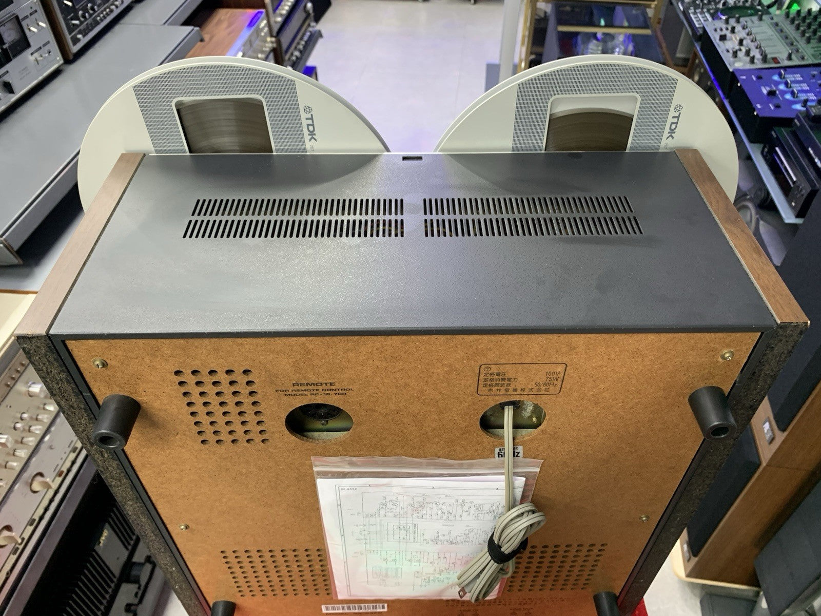 AKAI GX 635D Tape Open Reel 4 Track 10" Vintage 1978 Auto Reverse WORK Good Look