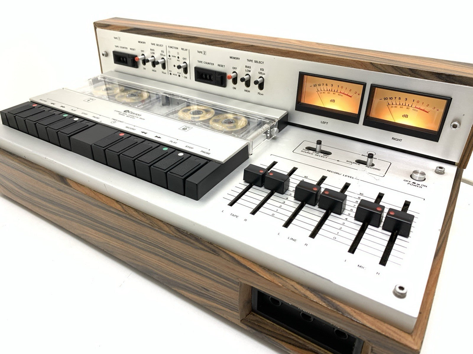 CLARION MD 8181A Stereo RARE Doble Cassette Tape Deck Vintage WORK Good Look