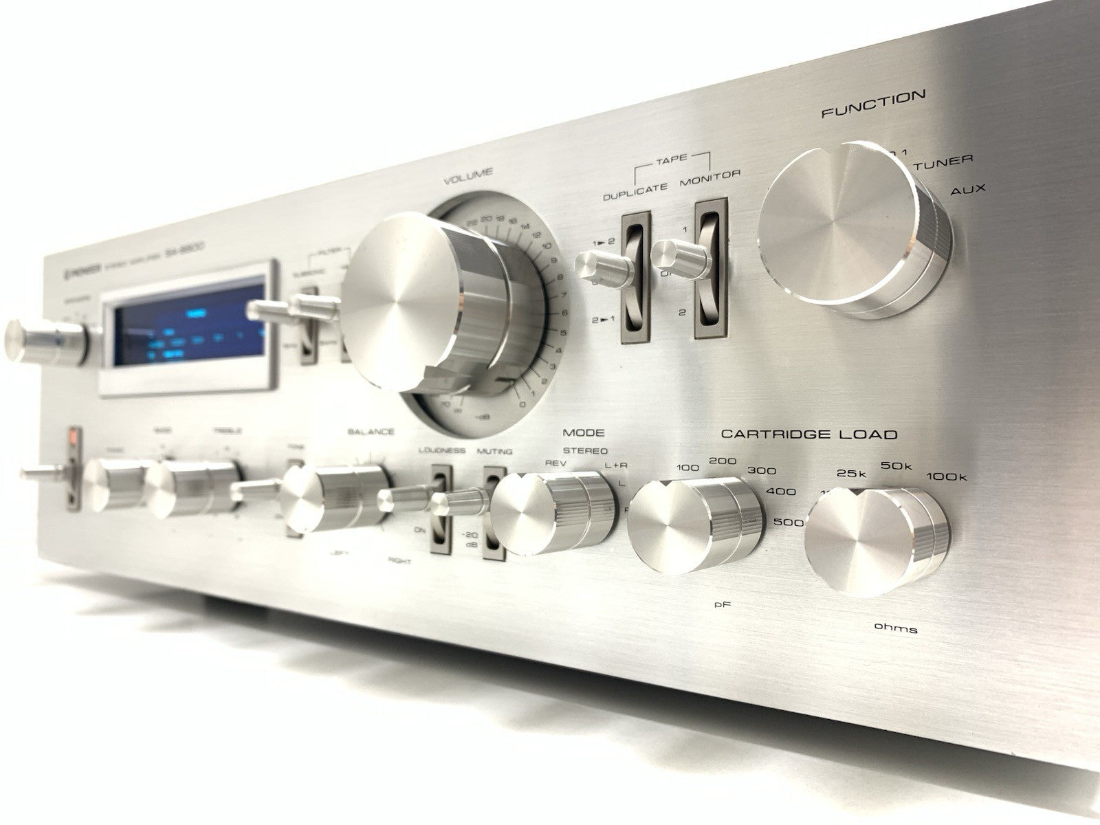 PIONEER SA 8800 Stereo Amplifier 2X 80Watts RMS Blue Line Vintage 1979 Good Look