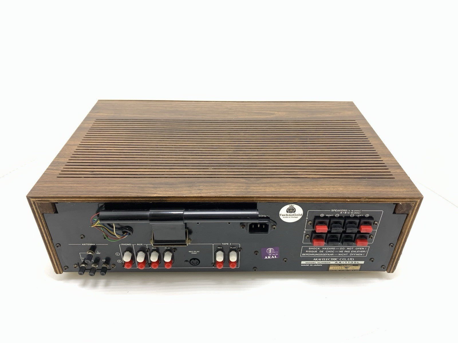 AKAI AA 1135L Stereo HiFi Receiver 38+38 Watts RMS Vintage 1979 WORK GOOD LOOK