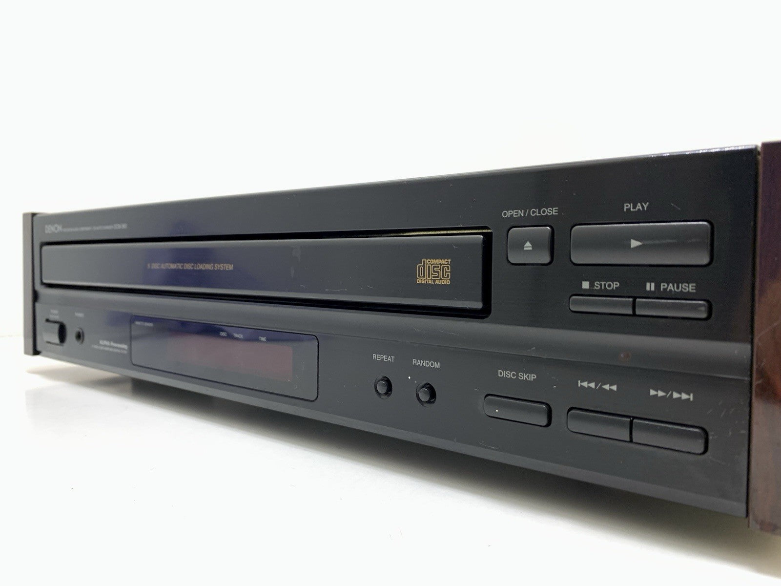DENON DCM 360 Auto Changer Compact Disc Player 5 CD Vintage 1996 WORK Good Look