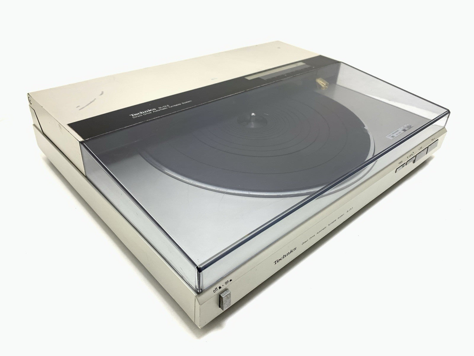 TECHNICS SL DL5 Direct Drive Linear Track Turntable  Vintage 1983 Work Good Look