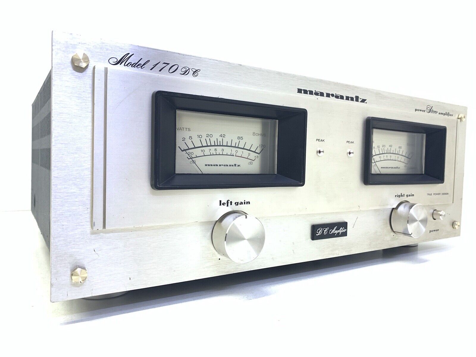 MARANTZ 170DC Stereo Power Amplifier Vintage 1978 Hi End 172 Watts RMS Good Look