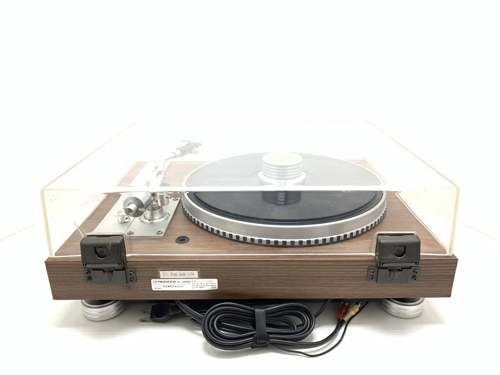 PIONEER XL 1550 Turntable Direct Drive Manual Quartz Vintage 1976 WORK Good Look