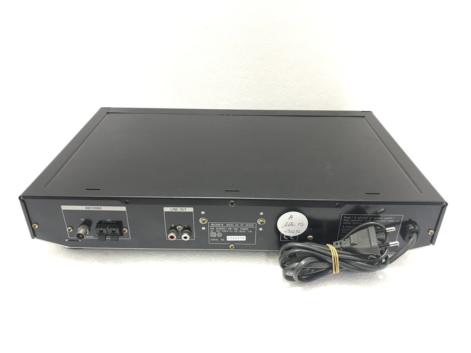 Sintonizador digital estéreo SONY ST-SE200 FM/AM RDS, año 1996