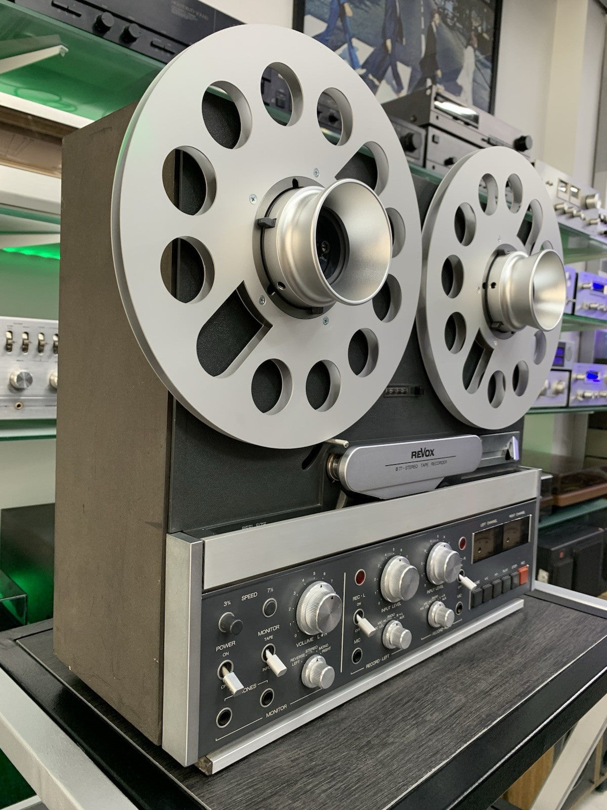 REVOX B-77 Reel to Reel 4 Track 10" Tape Vintage 1978 Refurbished WORK Good Look