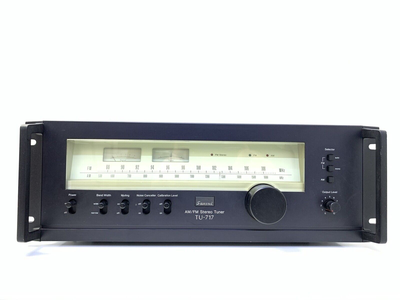 SANSUI TU-717 RACK AM/FM Stereo Tuner Vintage 1977 Hi End Working 100% Good Look