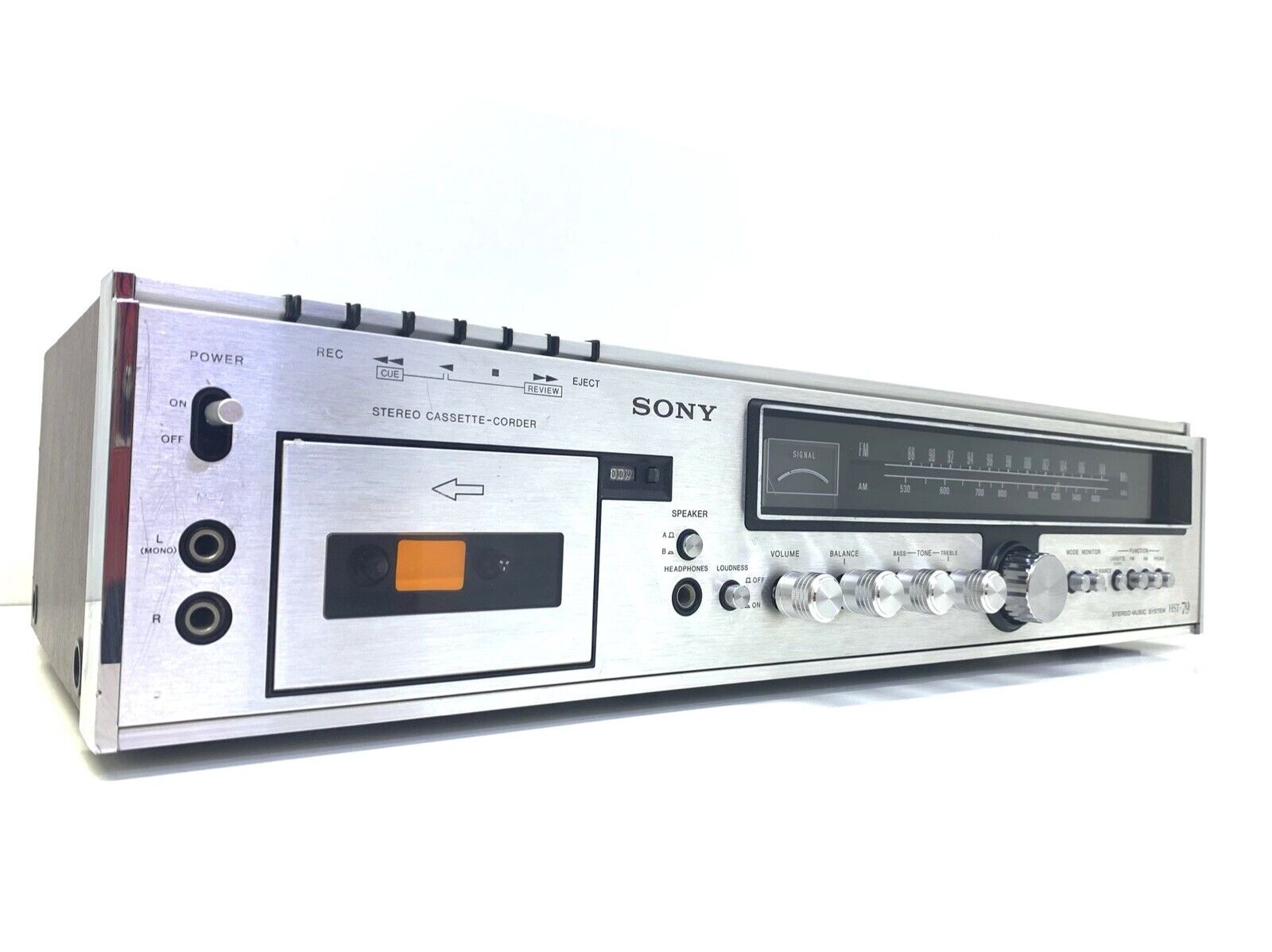 SONY Stereo Music System HST-79 Cassette Receiver Vintage 1975 Working Good Look