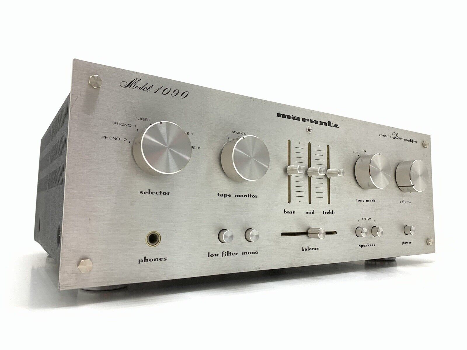 MARANTZ 1090 Stereo Integrated Amplifier 90Watts RMS Vintage 1977 WORK Good Look