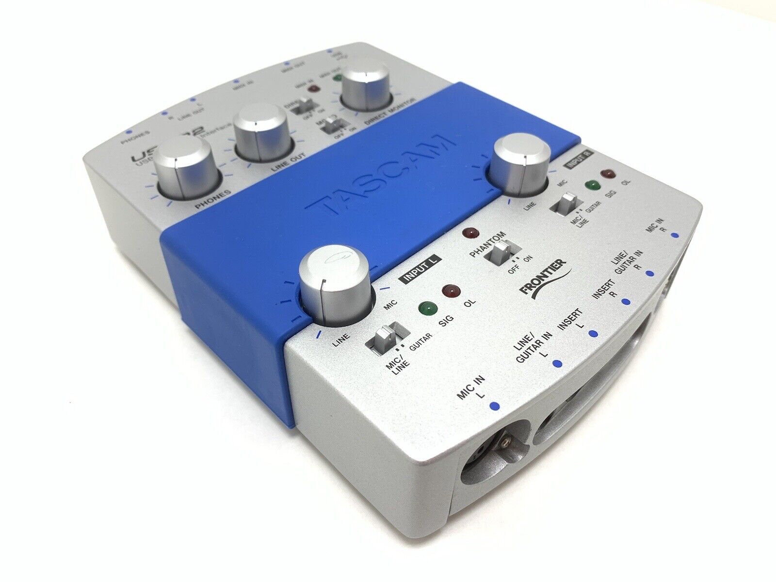 TASCAM US-122 USB AUDIO MIDI Interface with Original Box WORK Perfect Good Look