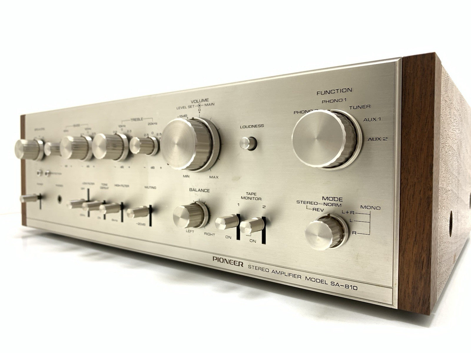 PIONEER SA 810 HiFi Stereo Amplifier 40+40 Watts RMS Vintage 1974 WORK Good Look