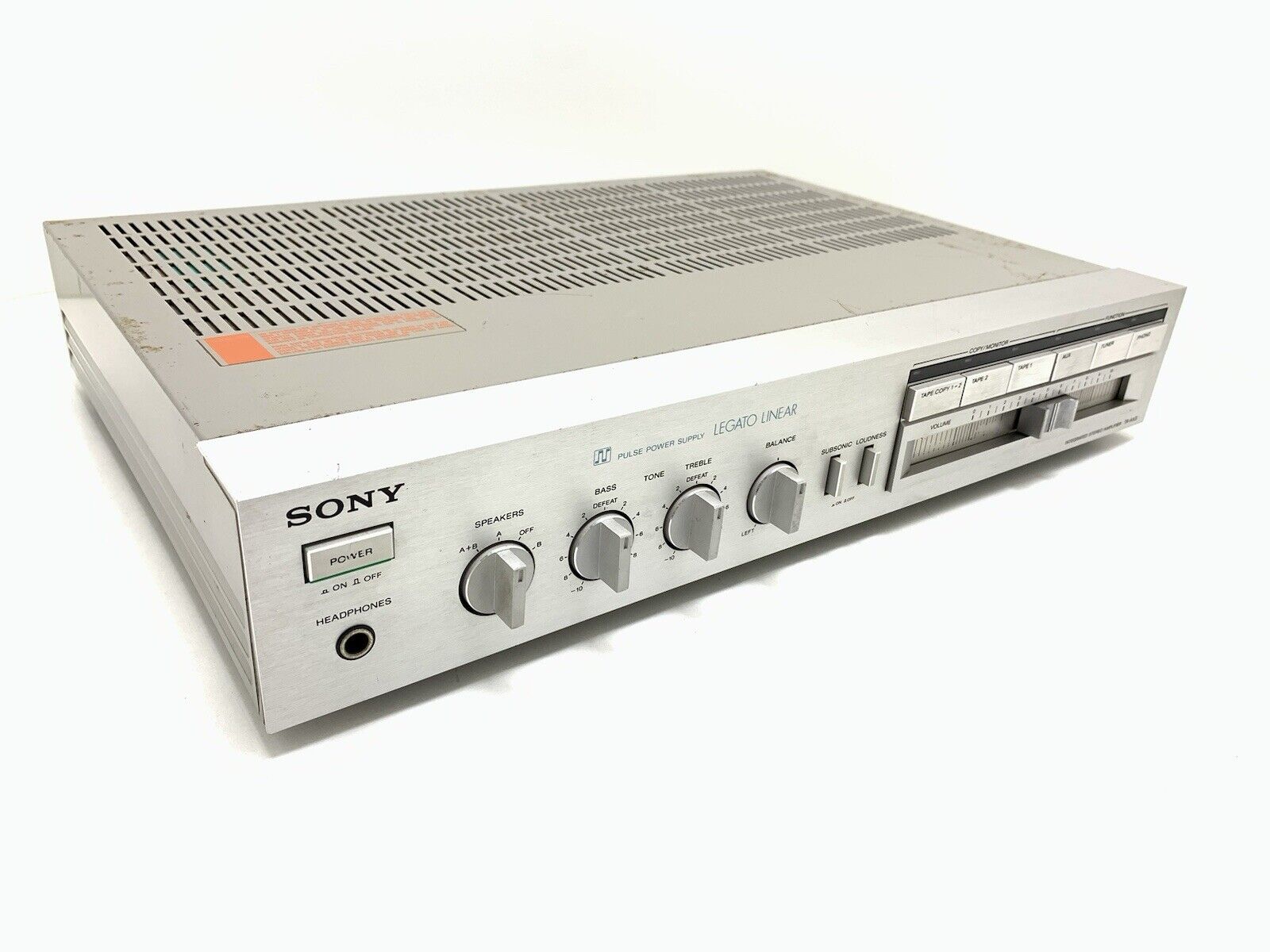 SONY TA-AX3 Stereo Integrated Amplifier 40+40 Watts RMS Vintage 1982 Good Look