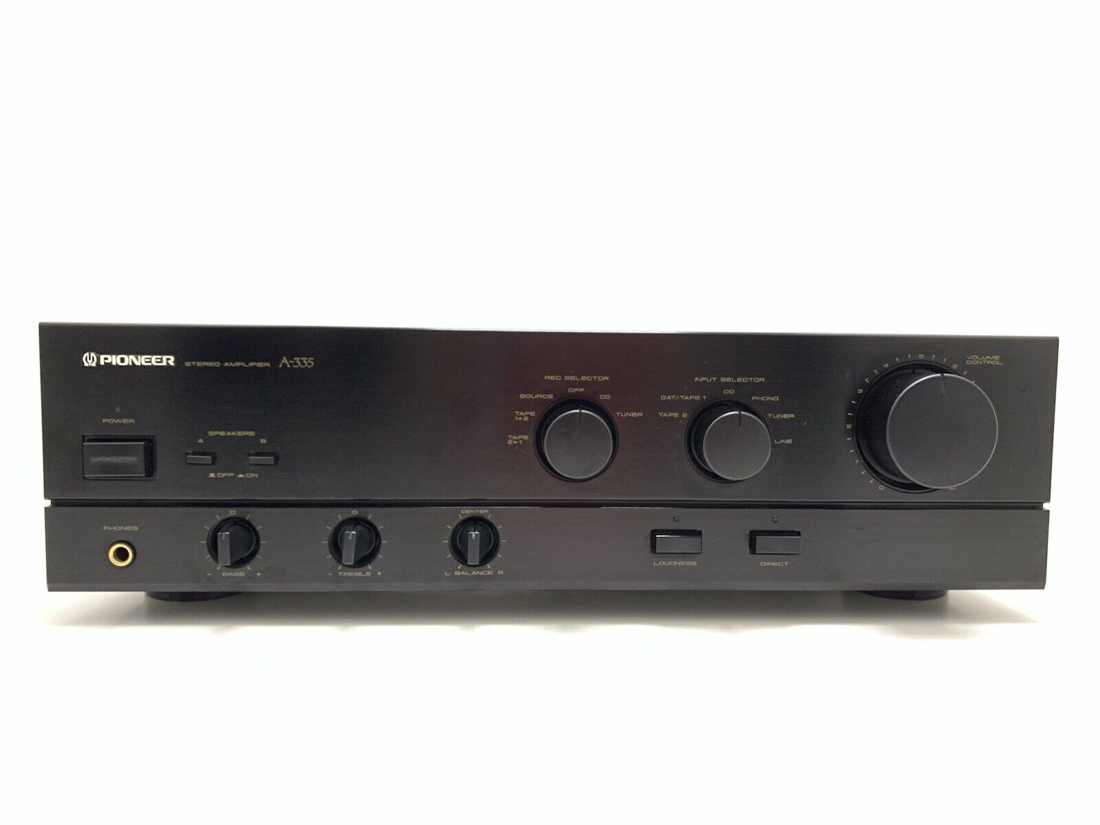 PIONEER A 335 Stereo Amplifier 40+40 Watts RMS Vintage 1989 Hi Fi WORK Good Look
