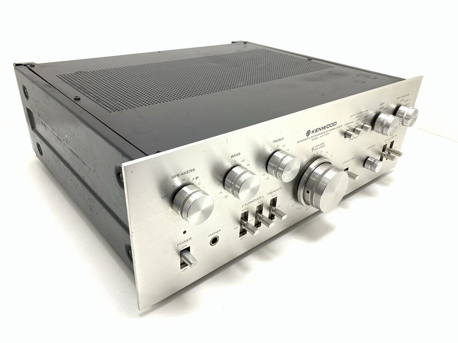 KENWOOD KA 7300 Integrated Stereo Amplifier 65+65 WRMS Vintage 1976 Good Look