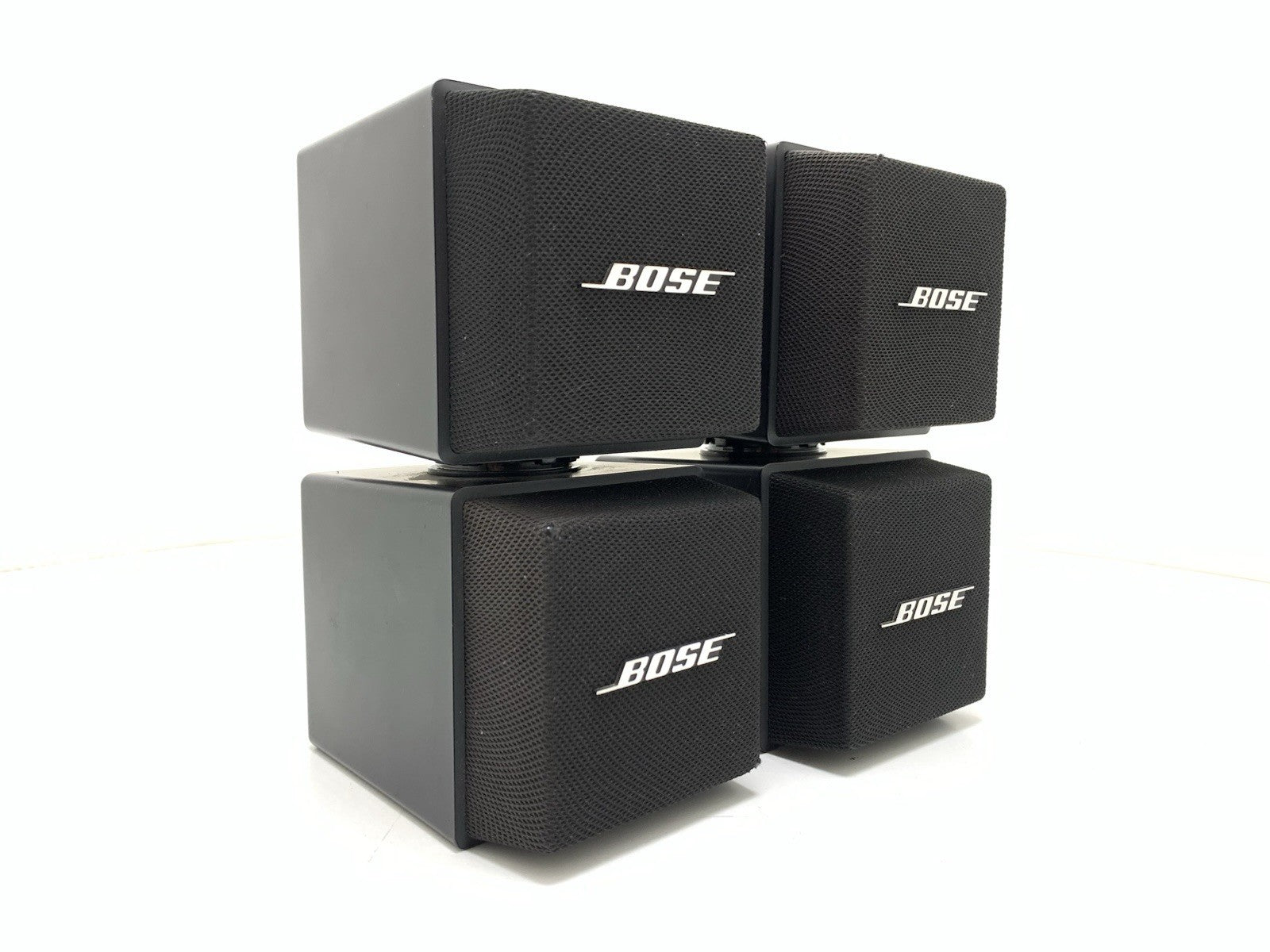 RARE BOSE 501X Direct Reflecting Double Cube Speakers Pair Vintage WORK GoodLOOK