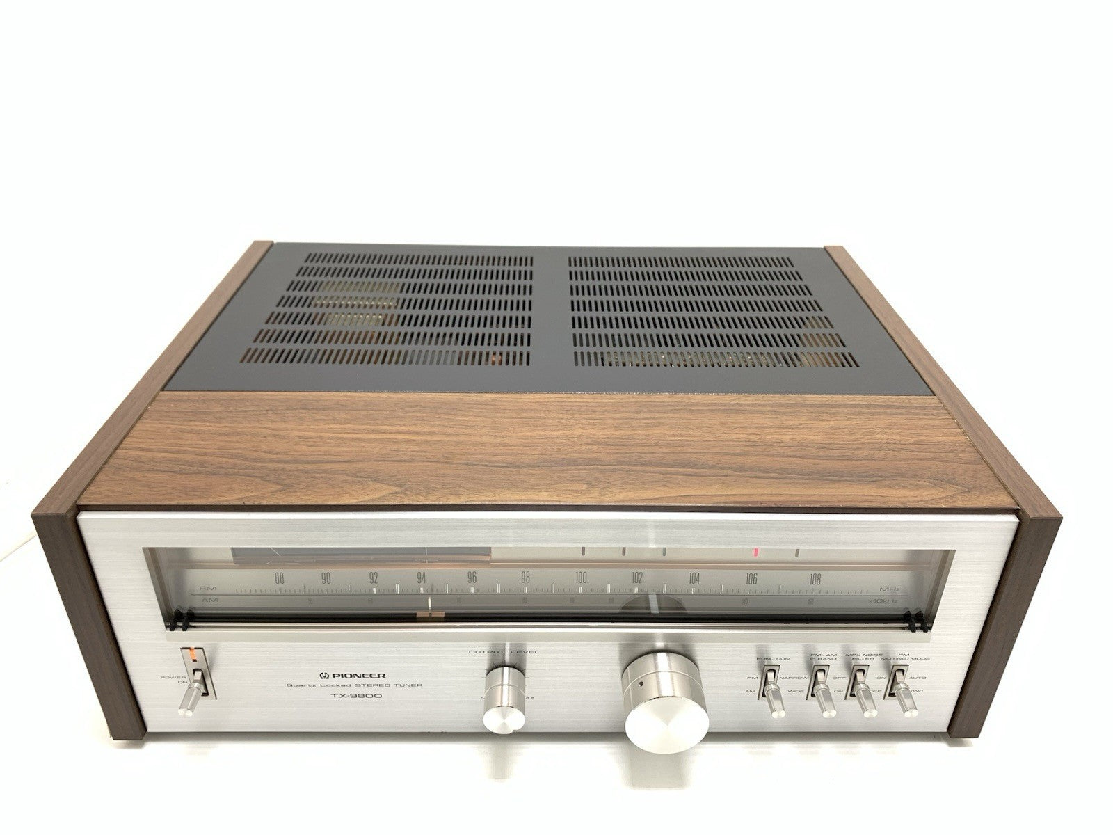 PIONEER TX 9800 AM/FM Stereo Analogue Tuner Wood Box Vintage 1979 WORK Good Look