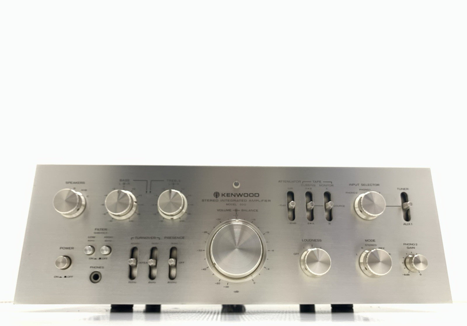 KENWOOD Model 500 SUPREME Integrated Amplifier 2X 100WRMS Vintage 1975 Good Look
