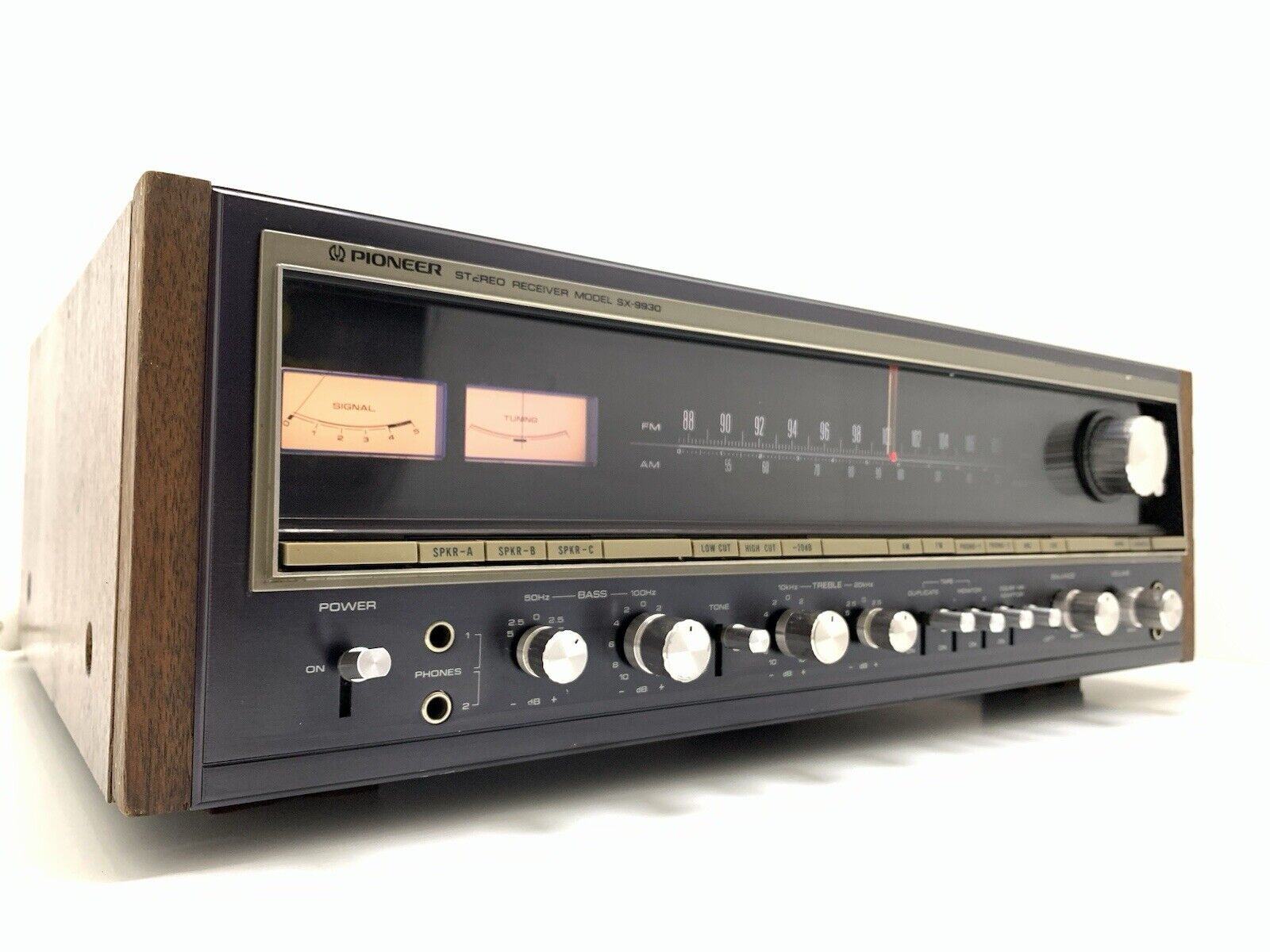 PIONEER SX 9930 AM FM Stereo Receiver 70+70Watts RMS Vintage 1974 WORK Good LOOK