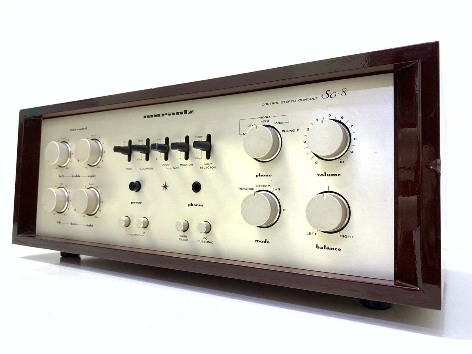 MARANTZ SC-8 Stereo Pre Amplifier Vintage 1982 Hi Fi Working 220 Volts Good Look