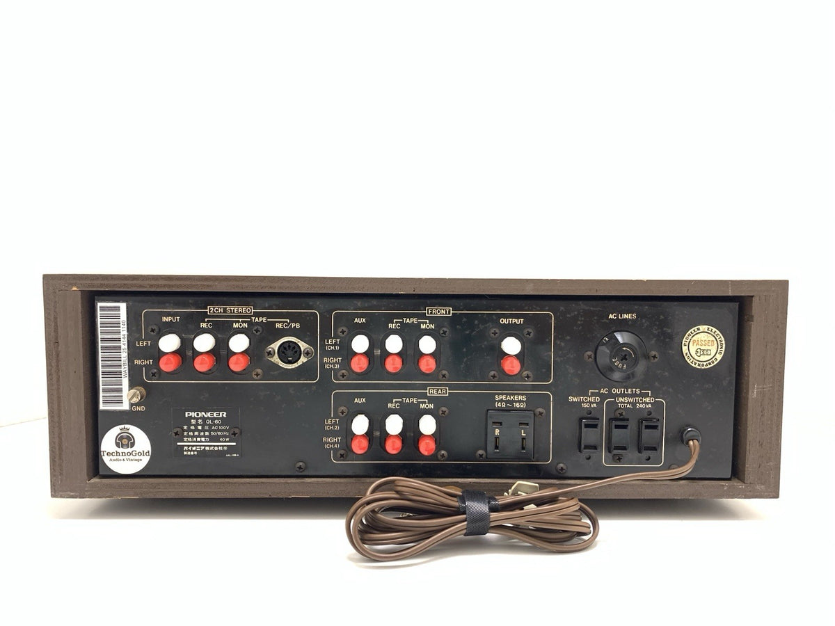 PIONEER QL 600 /QL-60 Quadralizer Amplifier 4 Channel Decoder Vintage 1972 WORK