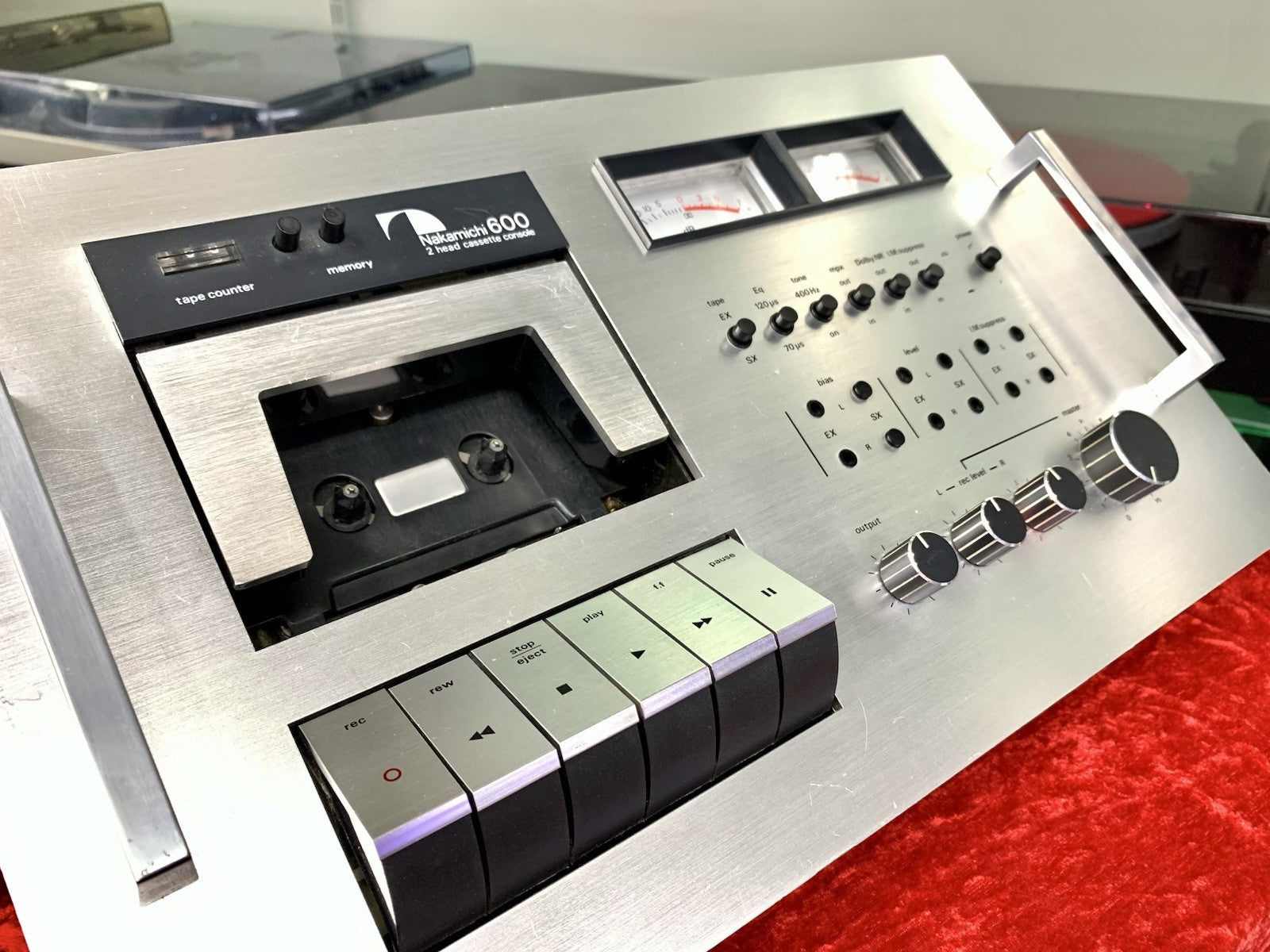 NAKAMICHI 600 High End 2 Head Cassette Tape Deck Vintage 1975 WORK Good Look