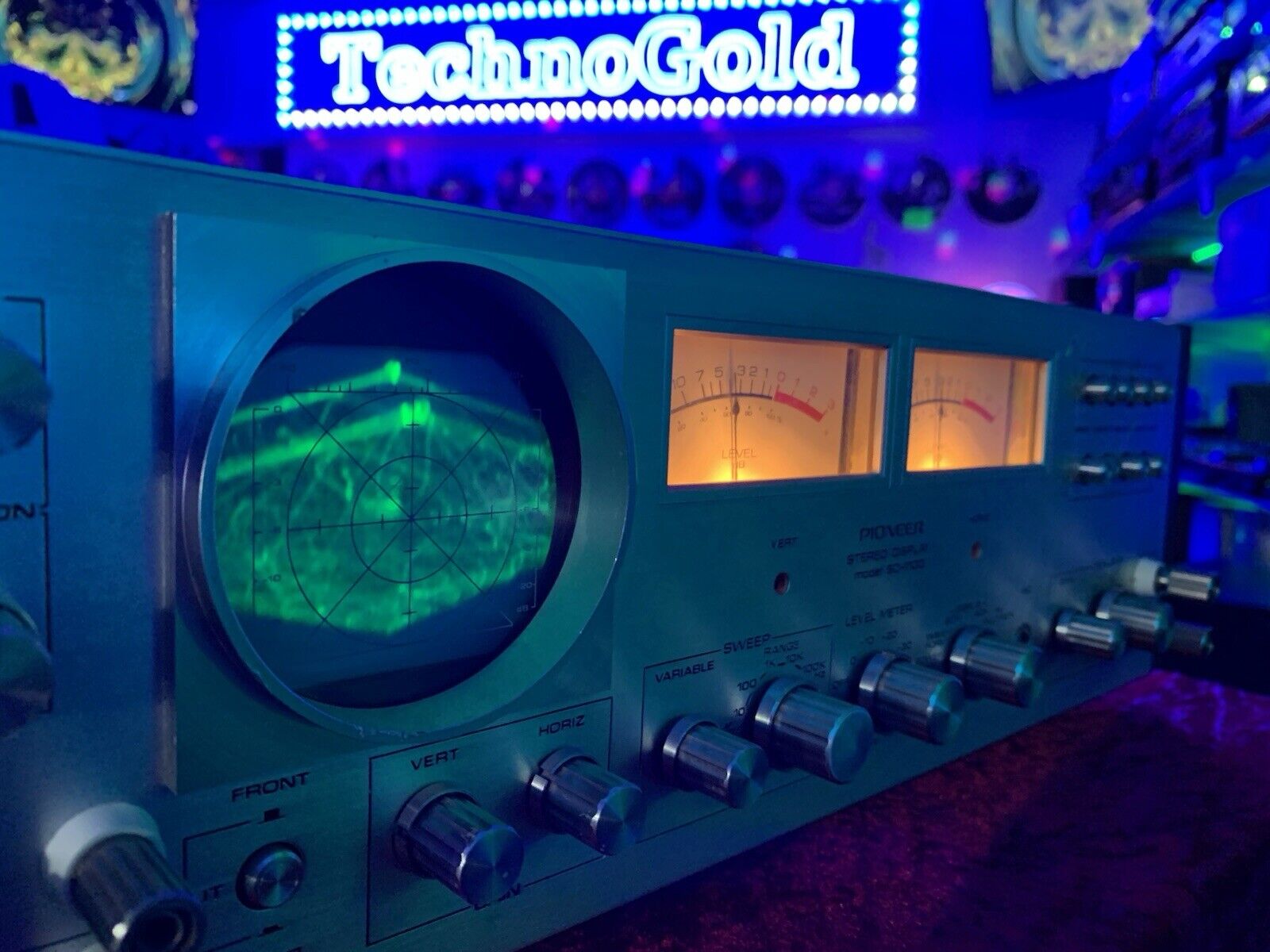 PIONEER SD-1100 Stereo Display Audio Scope VERY RARE Vintage 1972 WORK Good Look
