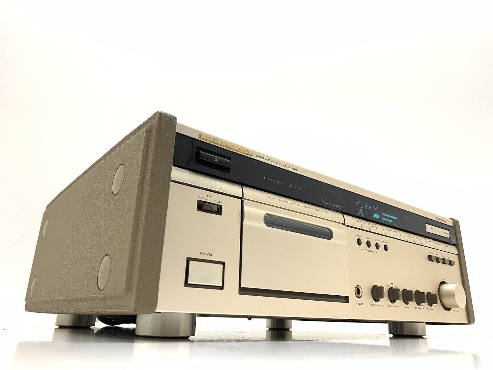 MARANTZ SD 60 Stereo Cassette Deck 3Head HXPro Vintage 1989 HiEnd WORK Good Look