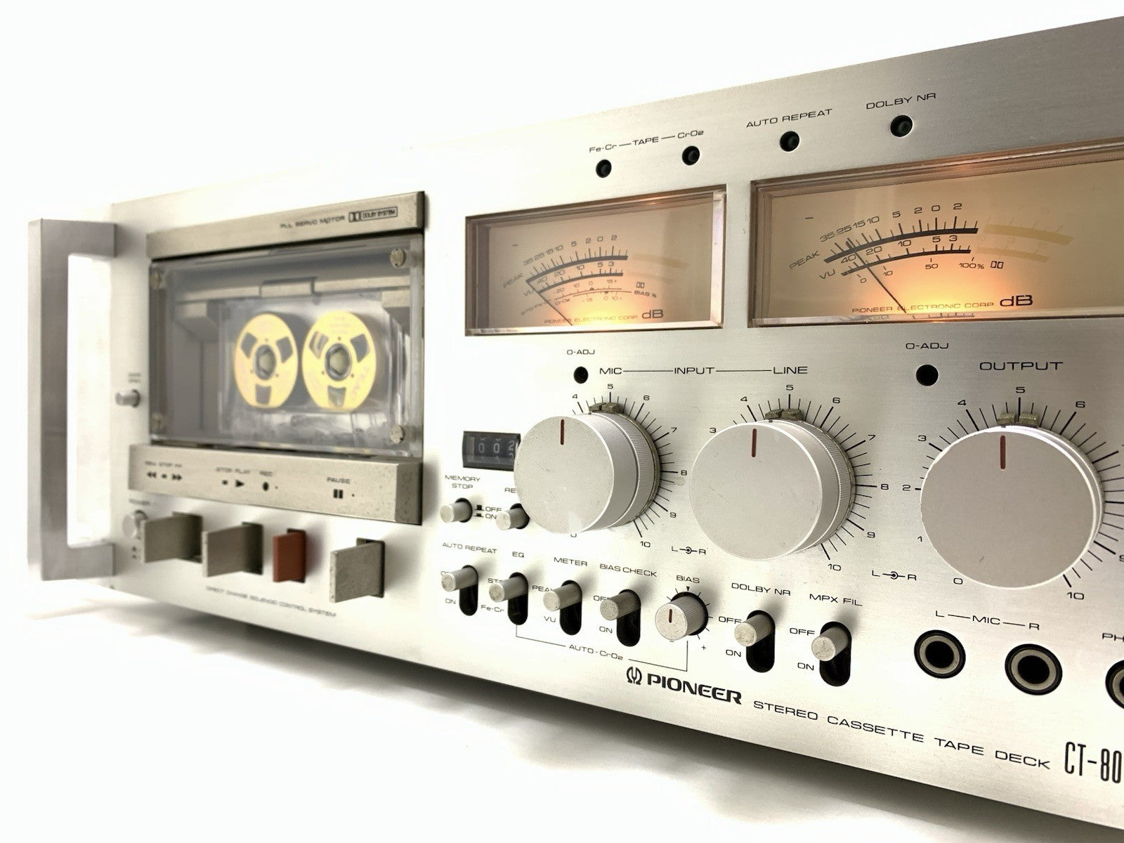 PIONEER CT 800 with handles Rack 19" Rare Stereo Tape Deck Vintage WORK GoodLook