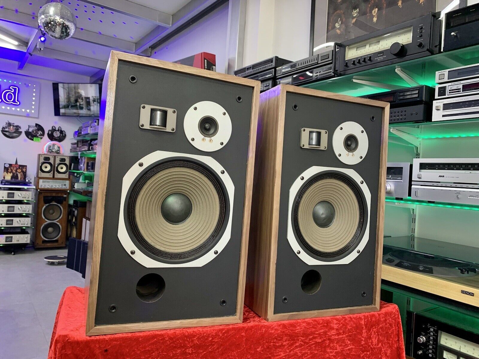 PIONEER HPM-50 Original 3 Way SPEAKERS 80 Watts RMS Vintage 1979 WORK GOOD LOOK!