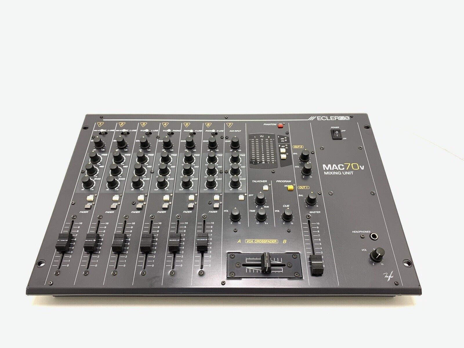 ECLER MAC 70V Professional Hi Fi DJ PRO MIXER 7 Input WORK Perfect Good Look