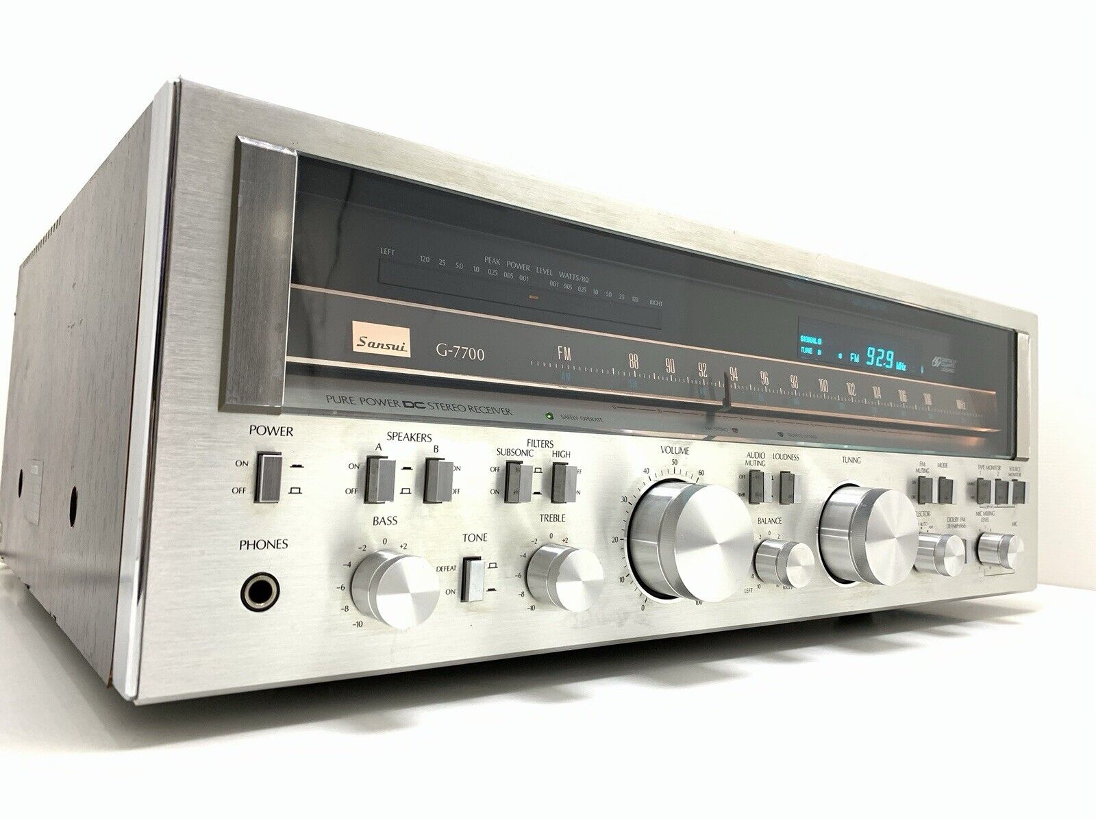 SANSUI G 7700 Stereo HiFi Receiver 120+120 Watts RMS Vintage 1979 WORK GOOD LOOK