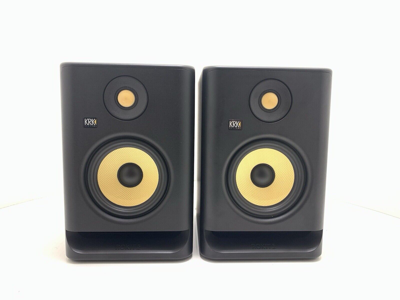 KRK ROKIT RP5 G4 ACTIVE 2 Speakers Studio Monitor 2 Way 55 Watts Work GOOD LOOK