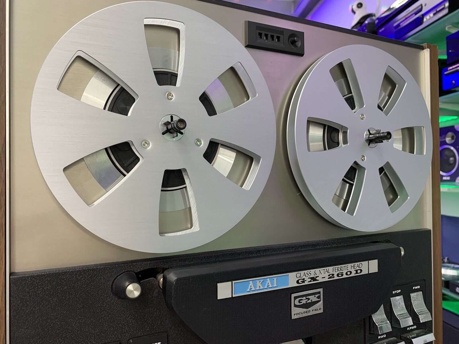 AKAI GX 260D Tape Reel to Reel 4Track 7" Vintage 1973 AutoReverse WORK Good Look