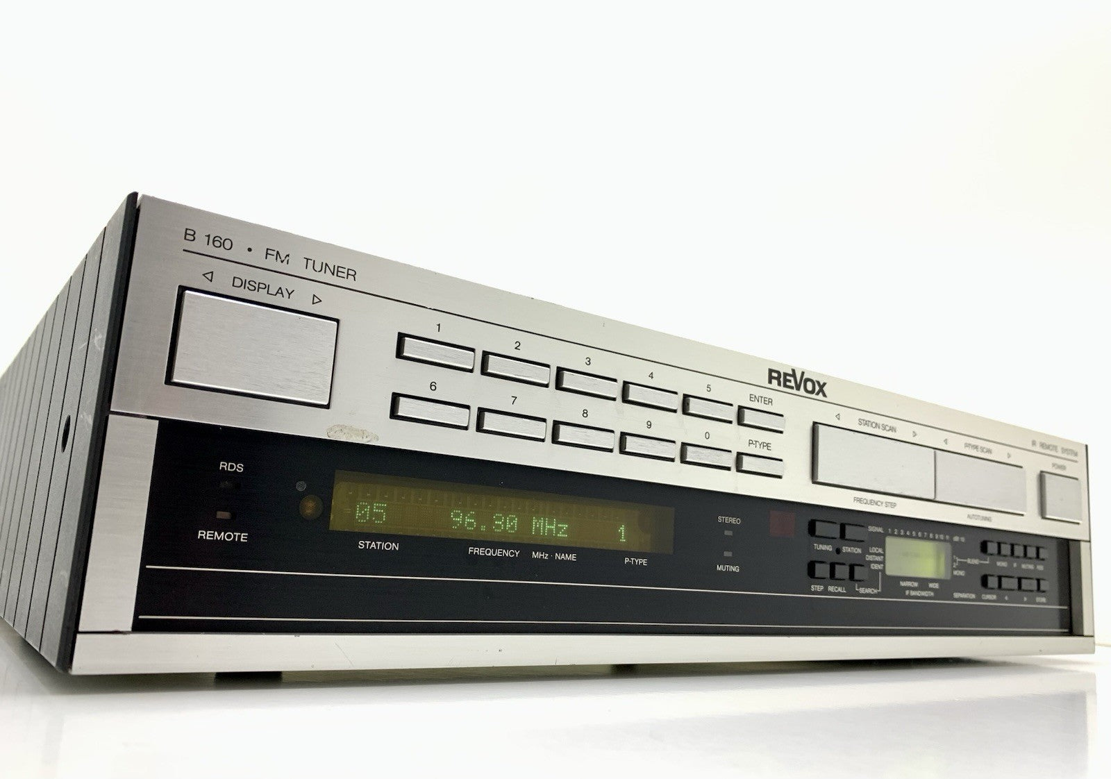 STUDER REVOX B 160 Stereo FM RDS Tuner High End Vintage 1988 WORKING Good Look