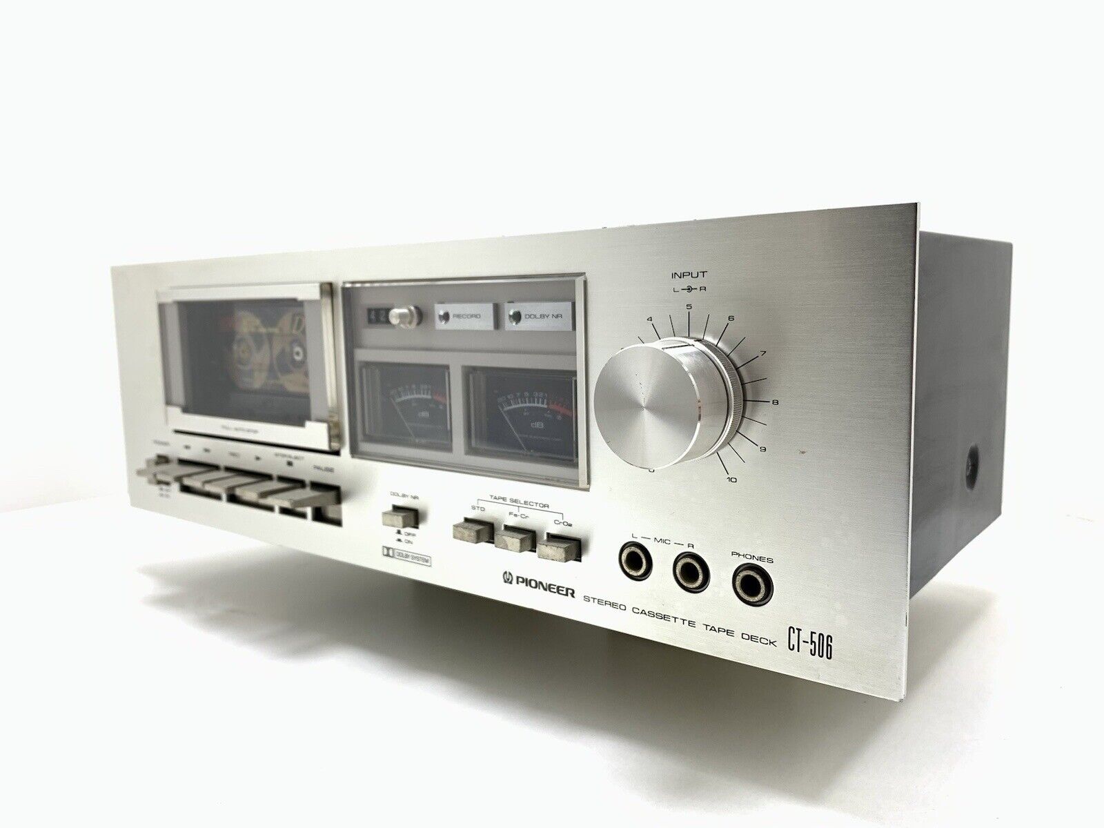 PIONEER CT-506 Stereo Cassette Tape Deck 2 Head Vintage 1978 WORK Good Look